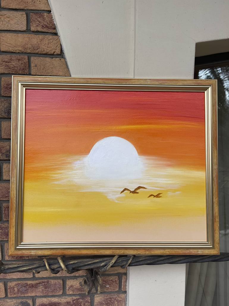 Original Minimalism Nature Painting by Alla Boiko