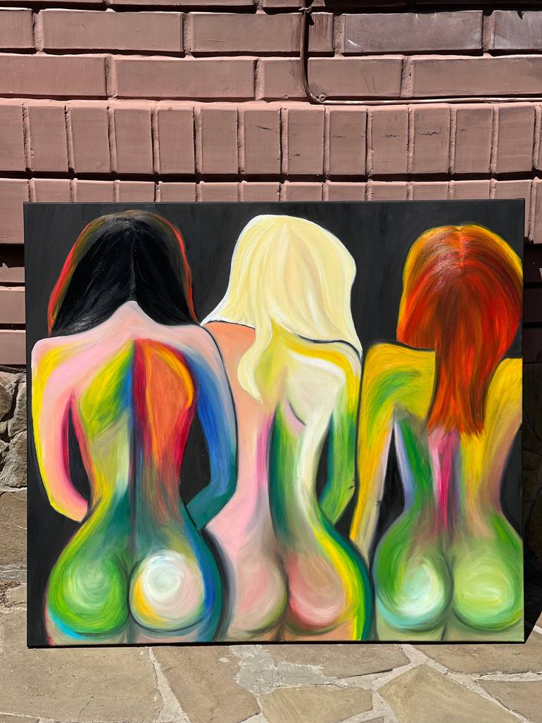 Original Abstract Body Painting by Alla Boiko