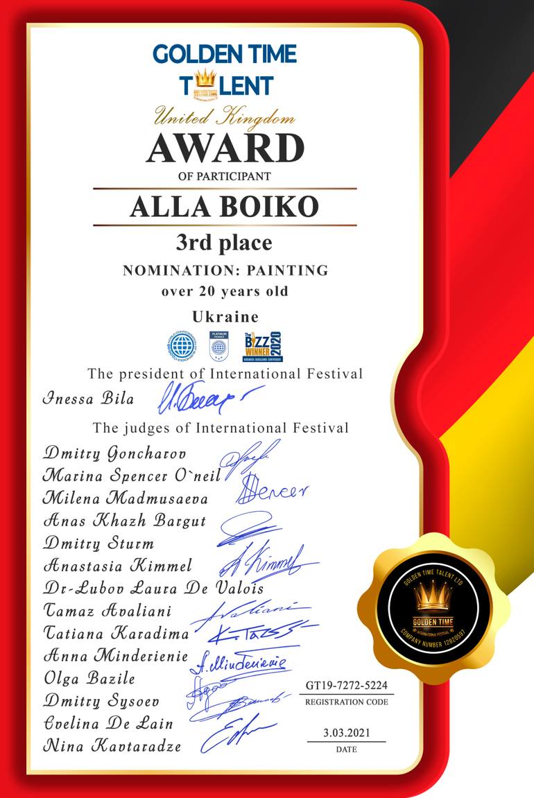 Original Abstract Nature Painting by Alla Boiko