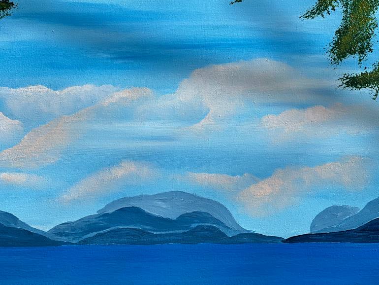 Original Modernism Beach Painting by Alla Boiko