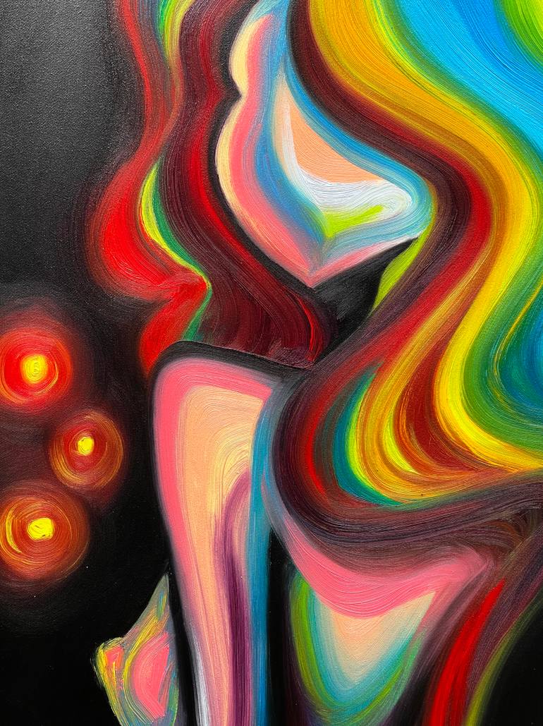 Original Abstract Nude Painting by Alla Boiko