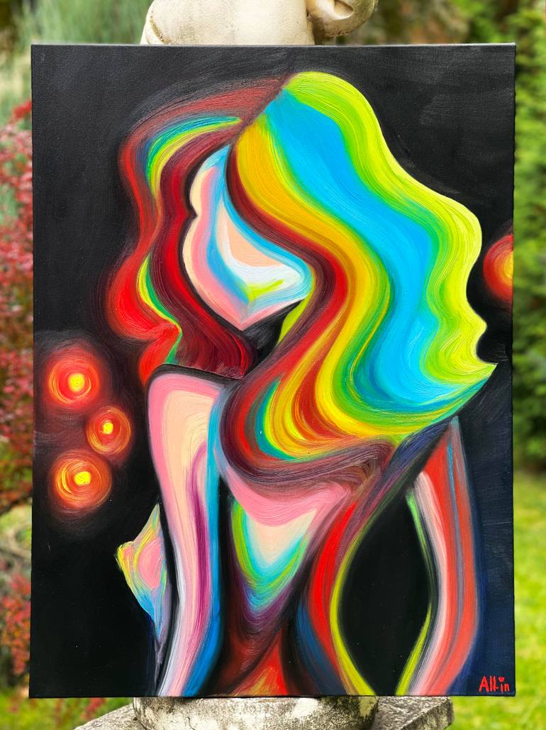 Original Abstract Nude Painting by Alla Boiko