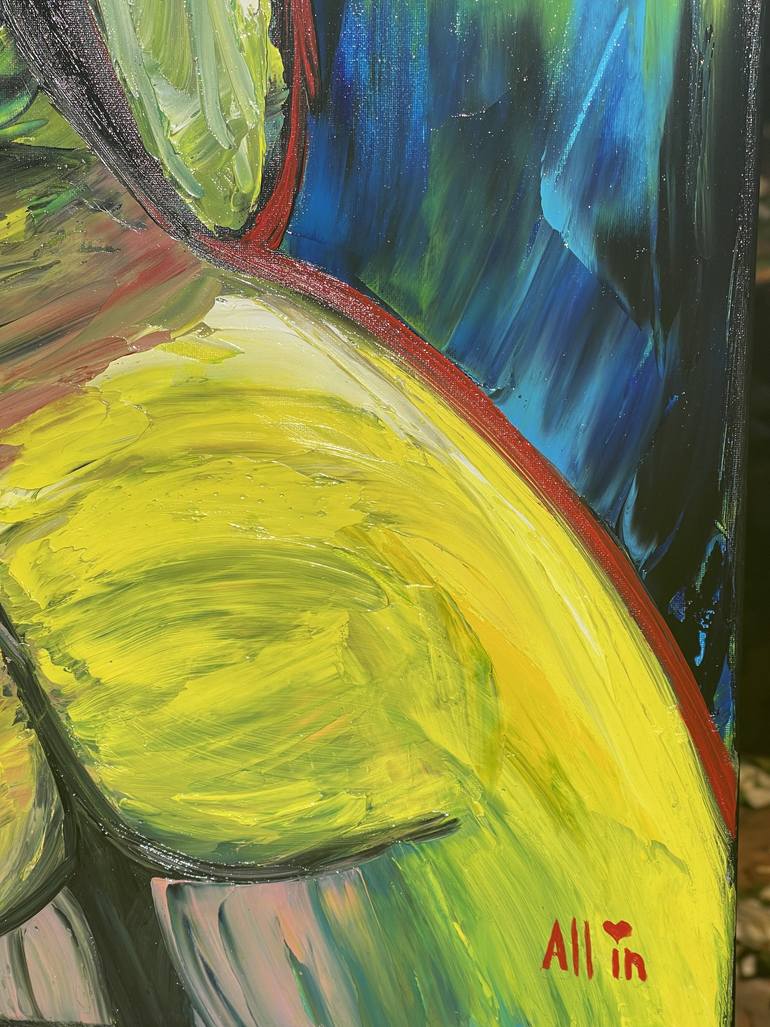 Original Abstract Expressionism Abstract Painting by Alla Boiko