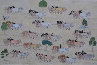 Original Figurative Animal Painting by Yogeesh P
