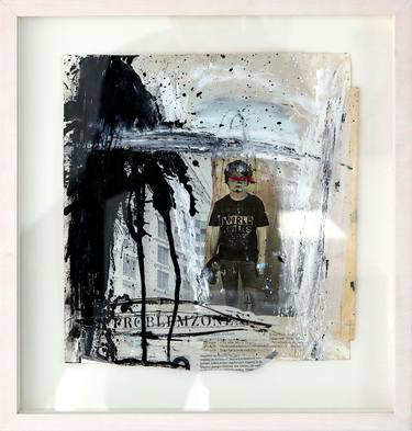 Original Expressionism Children Collage by Sebastian Moegelin