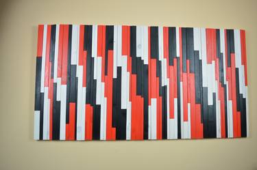 Minimalist Wall Decor in black, white and red thumb