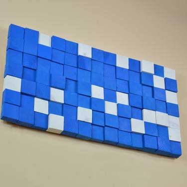 Mosaic Wall Hanging in Blue thumb