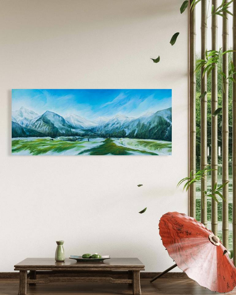 Original Fine Art Landscape Painting by Xiaoning Yu