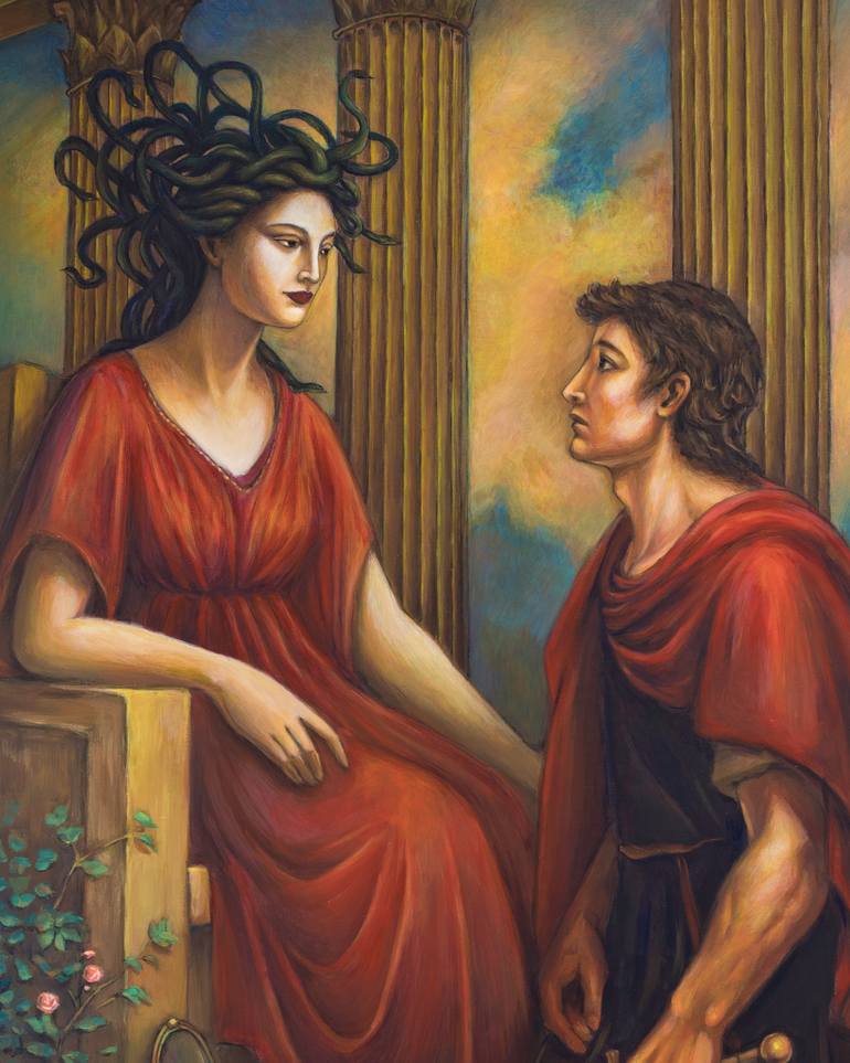 Original Baroque Classical Mythology Painting by Xiaoning Yu
