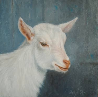 Original Figurative Animal Paintings by Antje Stel