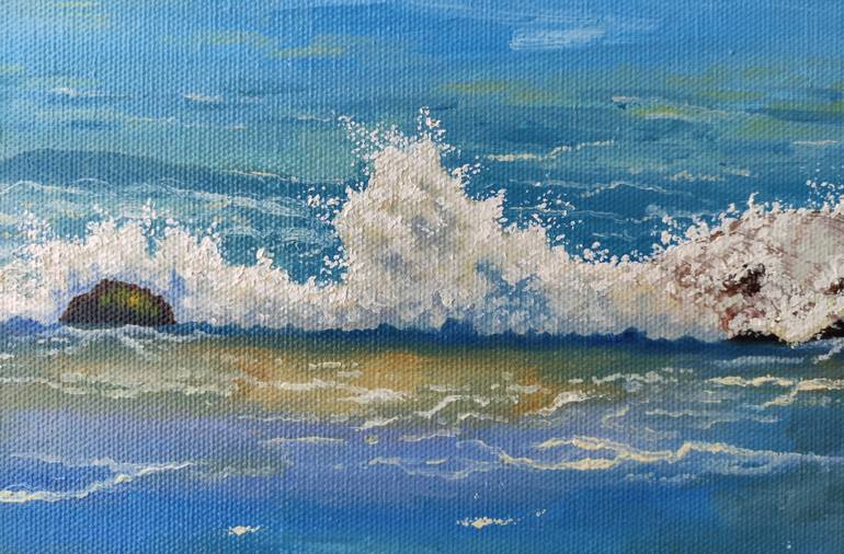 Original Expressionism Seascape Painting by Olga Dotsenko