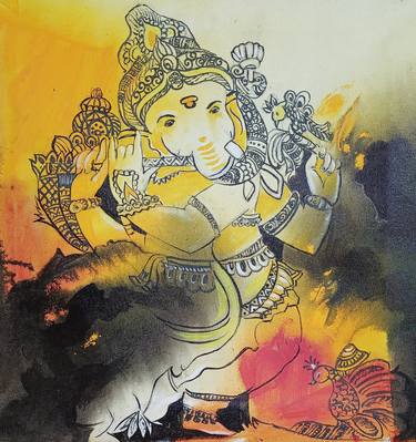 Print of Fine Art Religious Paintings by dheeraj kumar