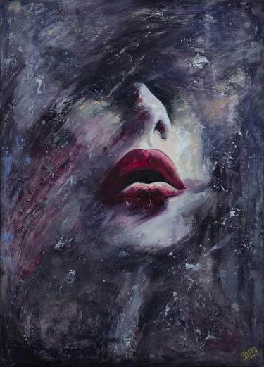 Original Abstract Expressionism Erotic Paintings by Svitlana Hil-Zhuk