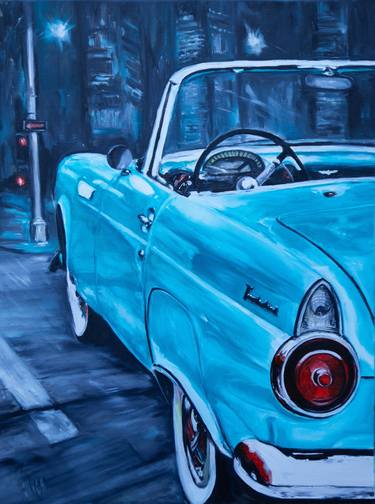 Original Modern Automobile Paintings by Svitlana Hil-Zhuk