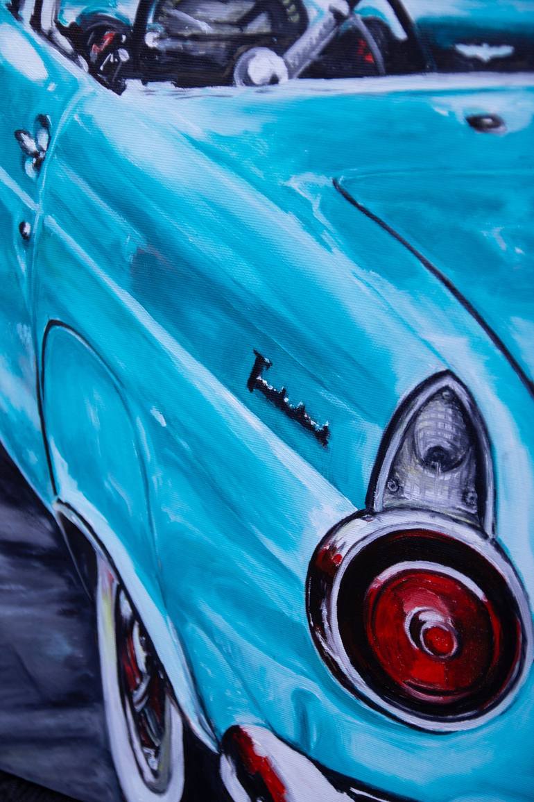 Original Modern Automobile Painting by Svitlana Hil-Zhuk