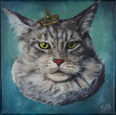 Original Cats Painting by Svitlana Hil-Zhuk