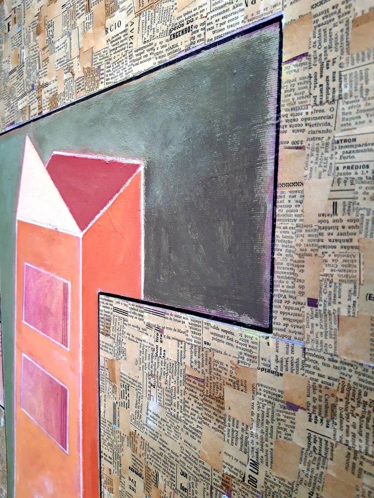 Original Abstract Expressionism Geometric Painting by Idalina Rosa