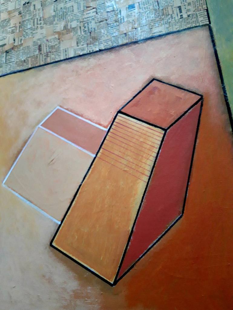 Original Geometric Painting by Idalina Rosa