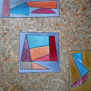 Original Modern Geometric Paintings by Idalina Rosa
