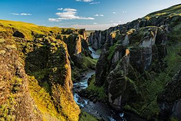 Fjadrargljufur canyon in South of Iceland thumb