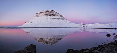 Kirkjufell mountain at sunset in different point of view, Iceland thumb