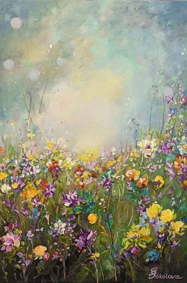 Original Contemporary Floral Paintings by Svetlana Sokolova