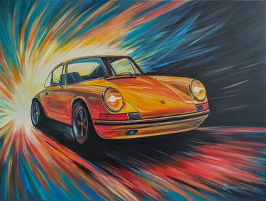 Original Pop Art Car Paintings by Svetlana Sokolova