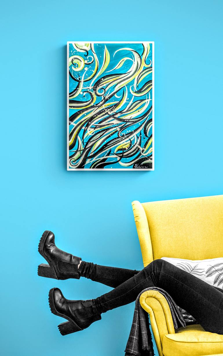 Original Abstract Expressionism Abstract Painting by Svetlana Sokolova