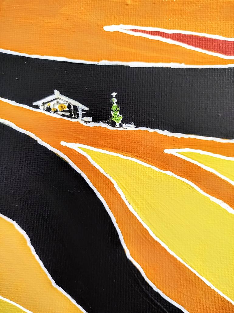 Original Abstract Landscape Painting by Svetlana Sokolova