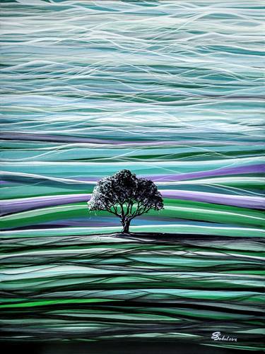 Original Abstract Landscape Painting by Svetlana Sokolova