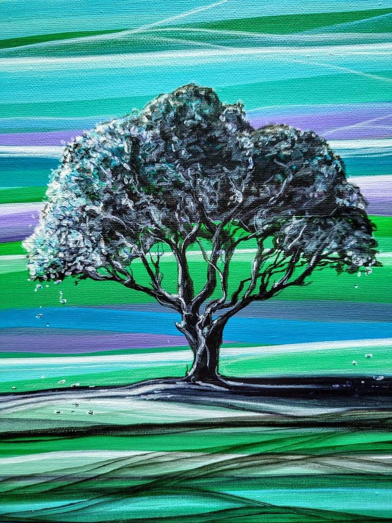 Original Abstract Landscape Painting by Svetlana Sokolova