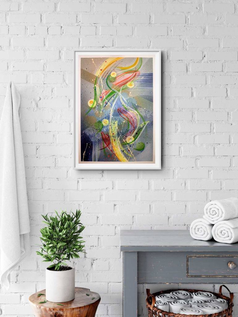 Original Abstract Expressionism Abstract Painting by Svetlana Sokolova