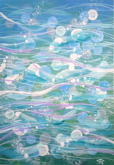 Print of Abstract Water Paintings by Svetlana Sokolova