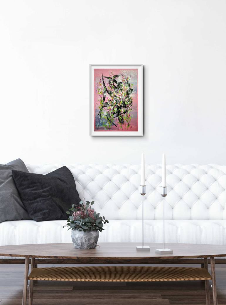 Original Abstract Floral Painting by Svetlana Sokolova