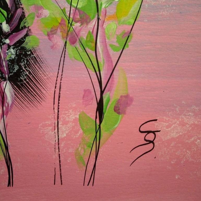 Original Abstract Floral Painting by Svetlana Sokolova