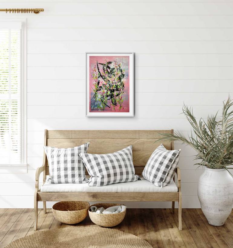 Original Abstract Floral Painting by Svetlana Sokolova