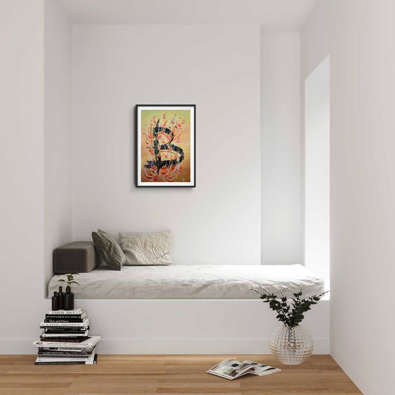 Original Abstract Calligraphy Painting by Svetlana Sokolova