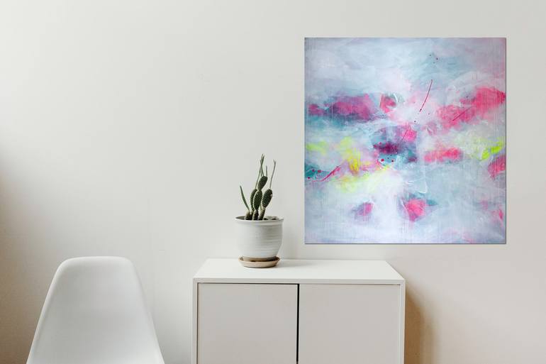 Original Abstract Expressionism Abstract Painting by Nina Mahnik