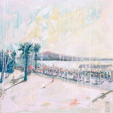 Original Expressionism Beach Paintings by Mari-Liis Link