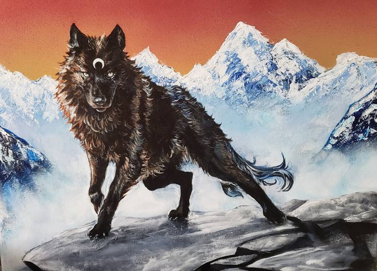Original Conceptual Animal Painting by Kaleigh Bennett