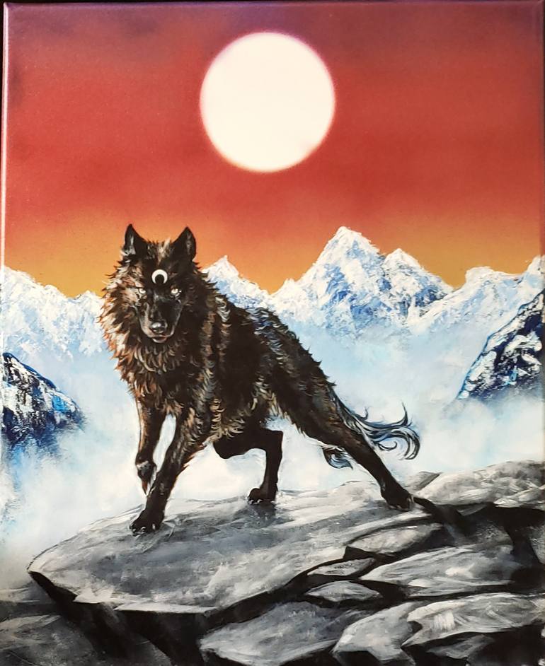 Original Conceptual Animal Painting by Kaleigh Bennett
