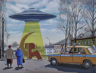 Print of Surrealism Architecture Paintings by Eugene Panov
