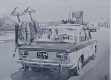 Original Car Paintings by Eugene Panov