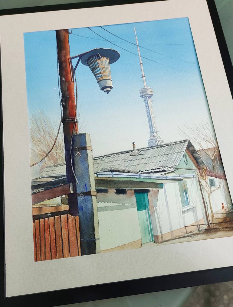 Original Realism Architecture Painting by Eugene Panov