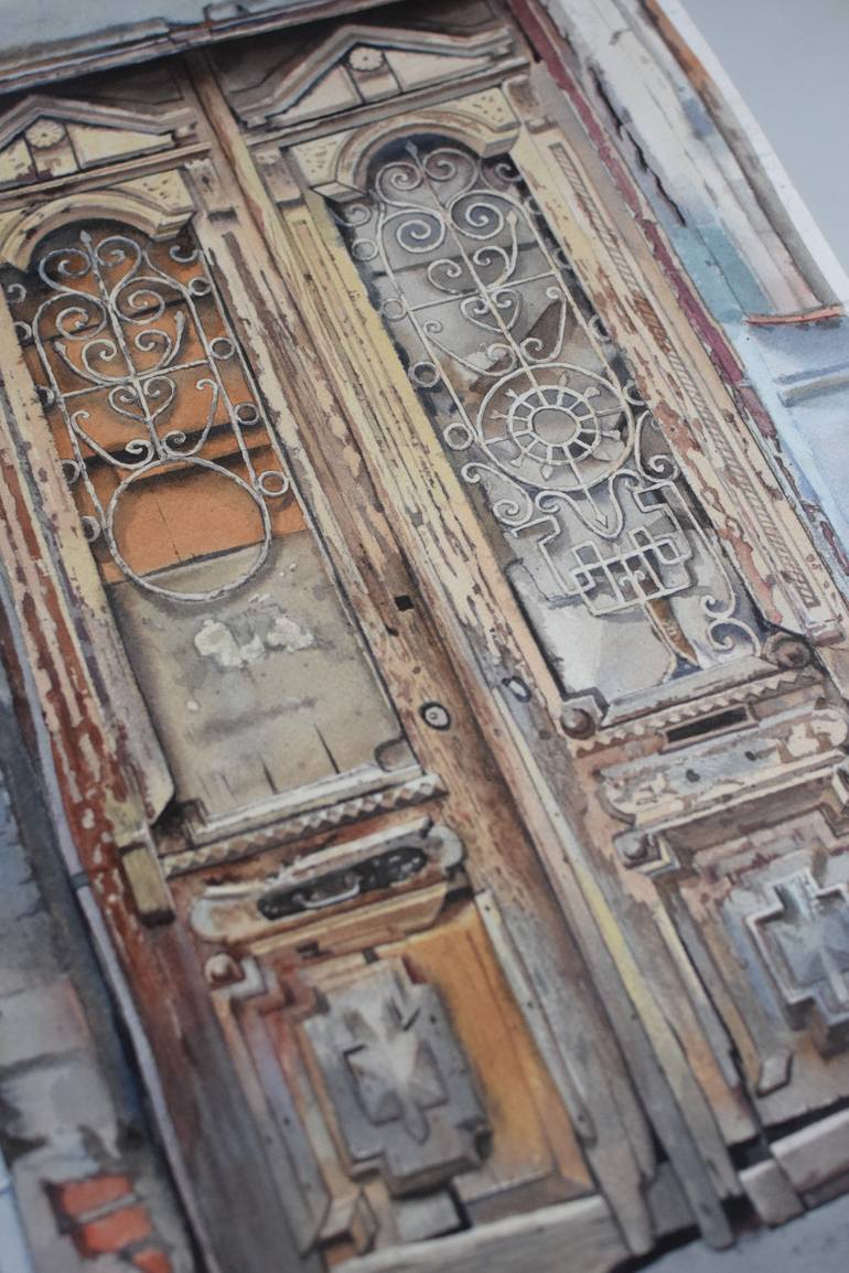 Original Realism Architecture Painting by Eugene Panov