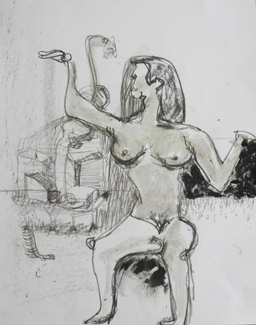 Original Abstract Erotic Drawings by Jenwin Baby