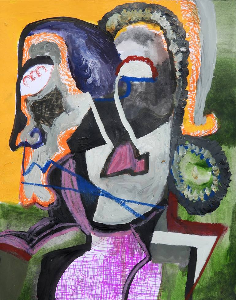 Original Abstract People Paintings by Jenwin Baby