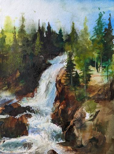 Original Impressionism Landscape Paintings by Jenwin Baby