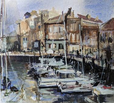 Print of Impressionism Boat Paintings by Jenwin Baby