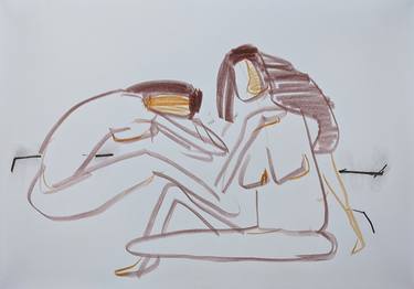 Print of Abstract Nude Drawings by Jenwin Baby
